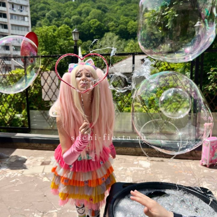 Шоу мыльных пузырей в Комсомольске-на-Амуре