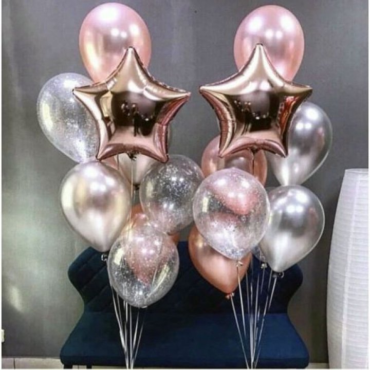 Фонтаны шаров "Дубль старт" в Комсомольске-на-Амуре