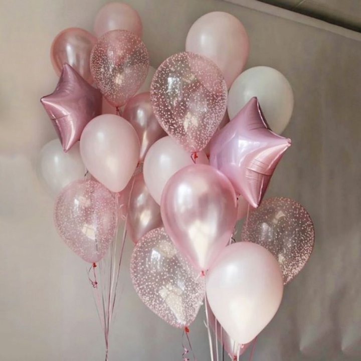 Фонтаны шаров "Розовый" в Комсомольске-на-Амуре