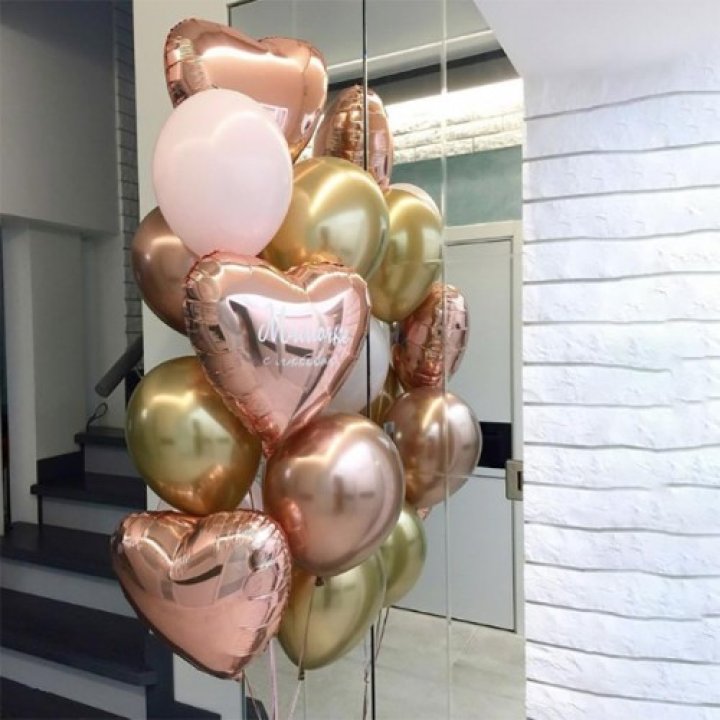 Фонтан шаров "От сердечка" с доставкой в Комсомольске-на-Амуре