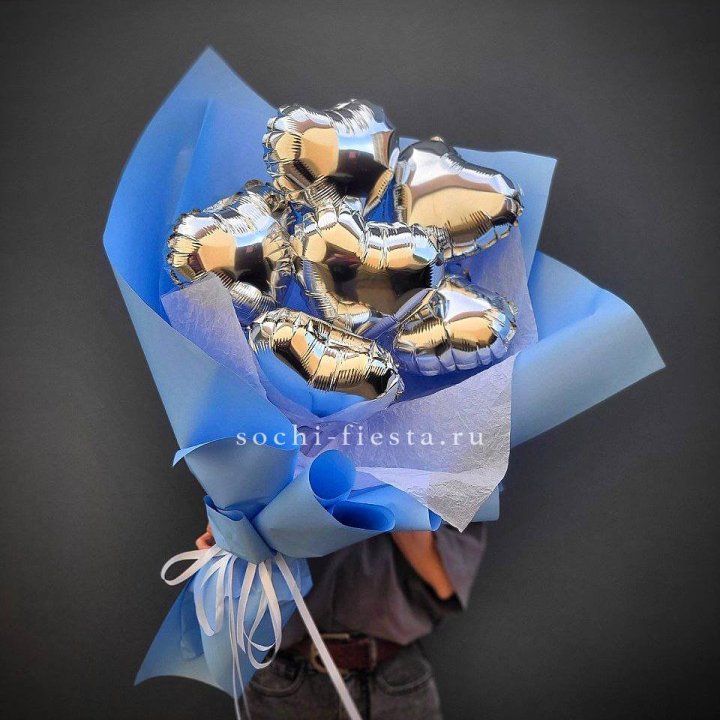 Букет из шаров сердец  №2 в Комсомольске-на-Амуре