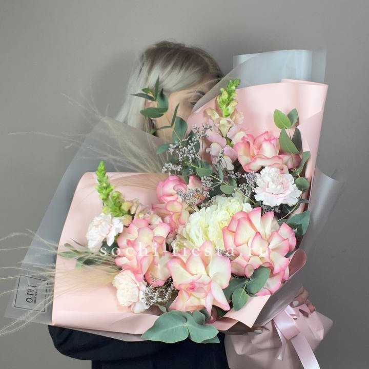  Букет  "Закат для неё" в Комсомольске-на-Амуре