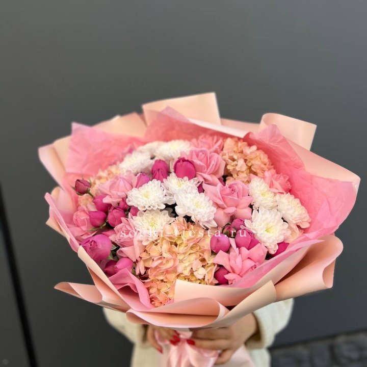 Букет "Нежное послание" в Комсомольске-на-Амуре