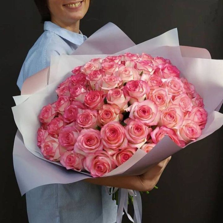 101 роза Джумилия в оформлении  в Комсомольске-на-Амуре