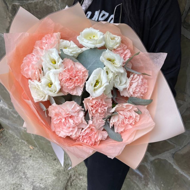  Букет диантусов "Пич" в Комсомольске-на-Амуре