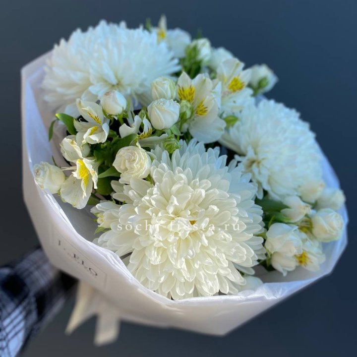 Букет из хризантем "Миранда" в Комсомольске-на-Амуре