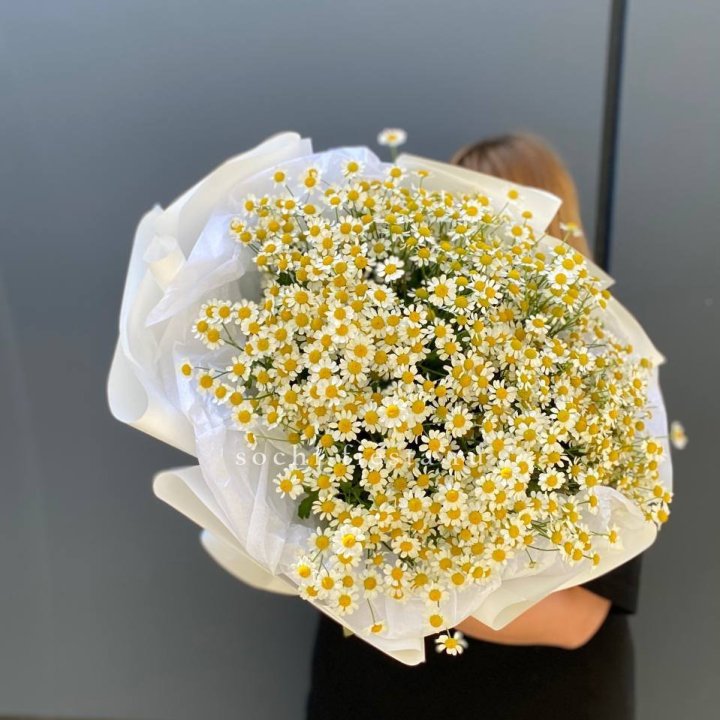Букет ромашек "Фемели" в Комсомольске-на-Амуре