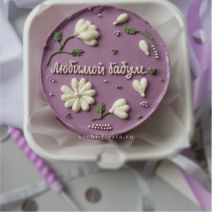 Бенто-торт "Любимой бабуле" в Комсомольске-на-Амуре