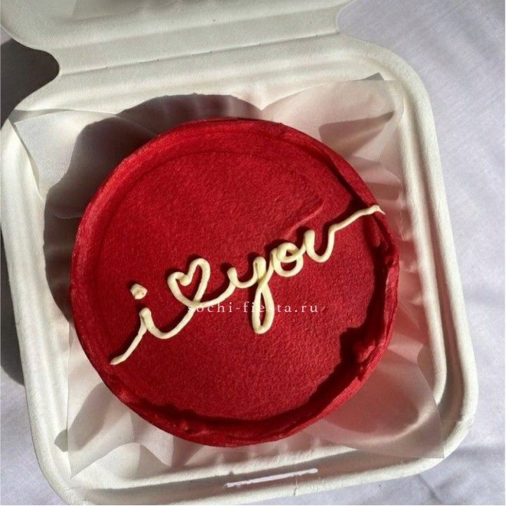 Бенто-торт "Я тебя люблю бесконечно" в Комсомольске-на-Амуре