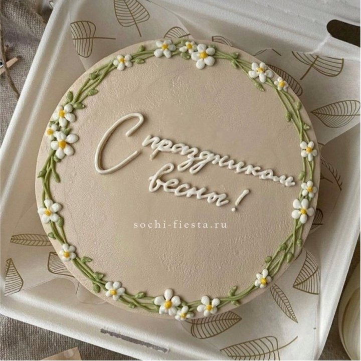 Бенто-торт "C праздником весны!"  в Комсомольске-на-Амуре