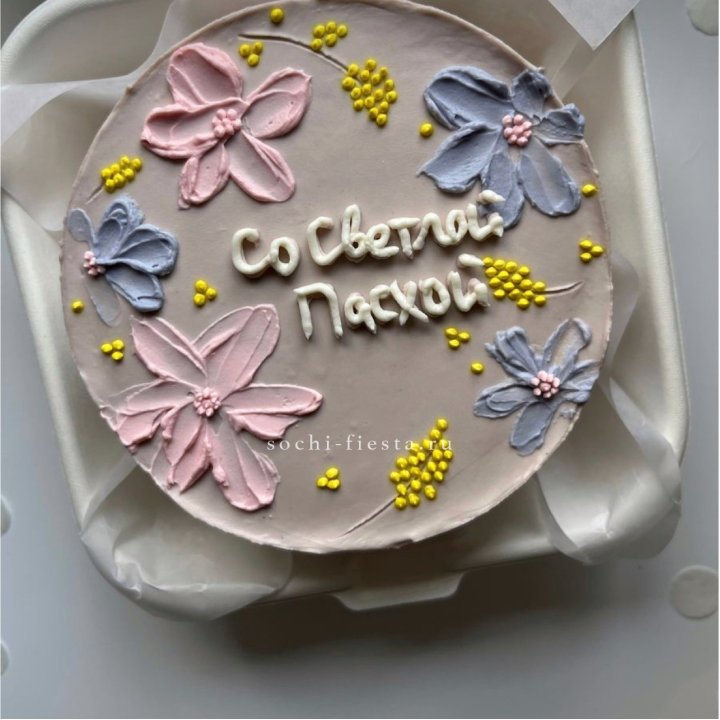 Бенто-торт "Светлой Пасхи" 3 в Комсомольске-на-Амуре
