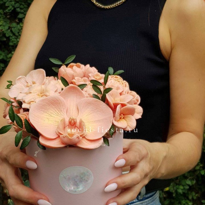 Шоколадный букет Орхидей в Комсомольске-на-Амуре