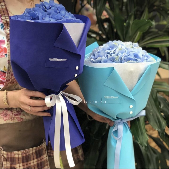 Букет с гортензией с пиджаком в Комсомольске-на-Амуре