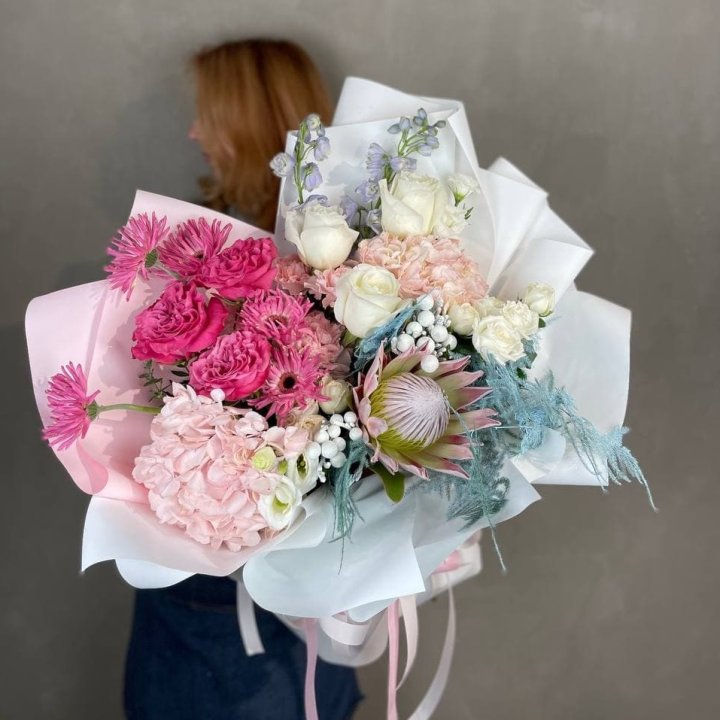 Дизайнерский букет "Фантастик" в Комсомольске-на-Амуре