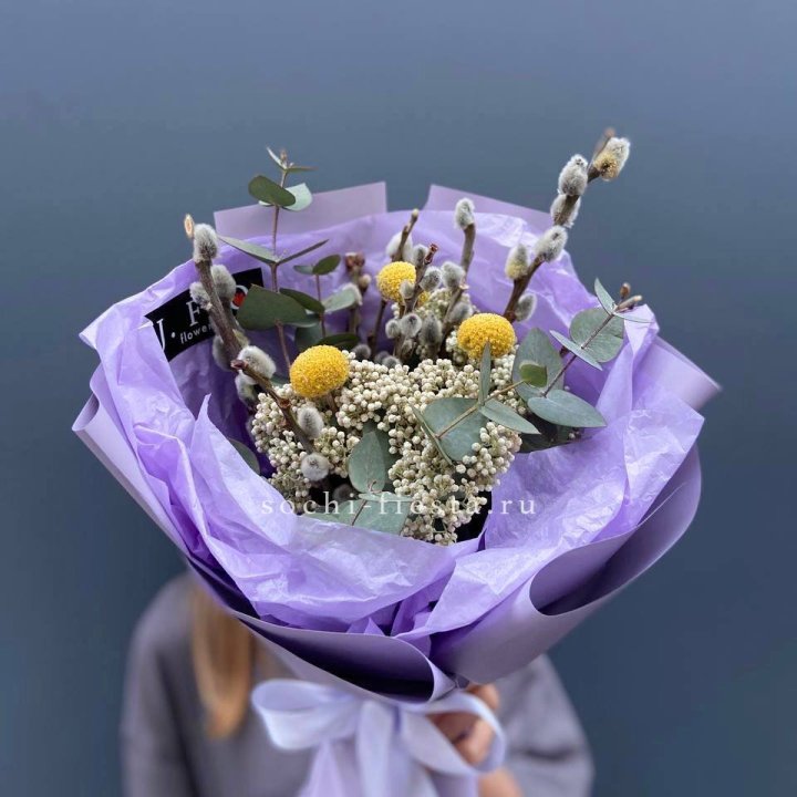 Букет с Вербой №1 в Комсомольске-на-Амуре