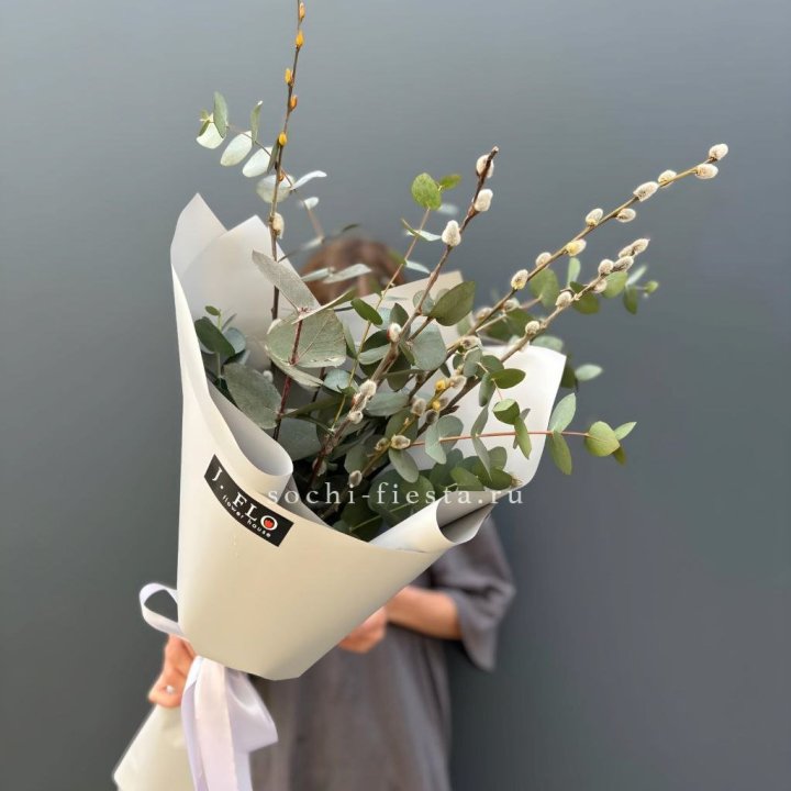 Букет Вербы и Эвкалипта в Комсомольске-на-Амуре