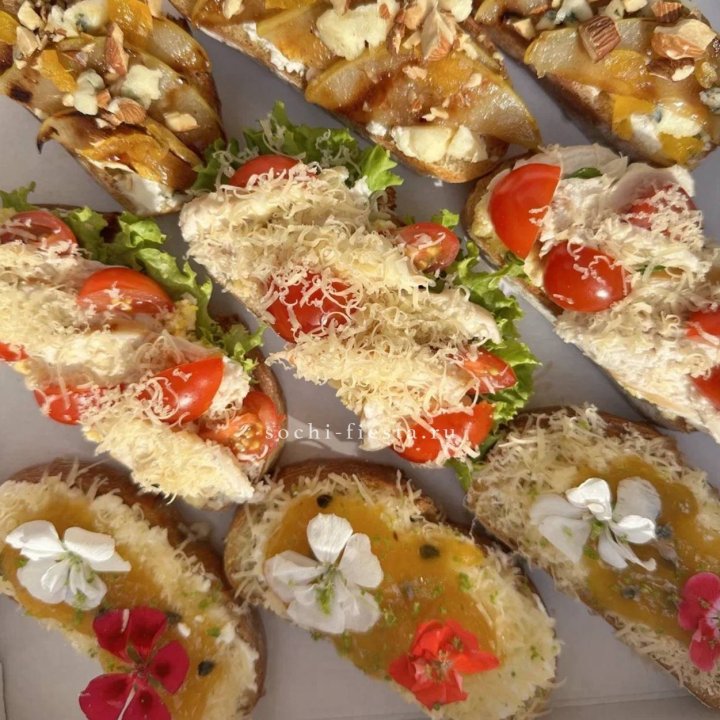 Брускетта «3 вкуса» в Комсомольске-на-Амуре