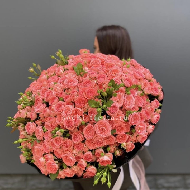 101 кустовая роза Барбадос в Комсомольске-на-Амуре