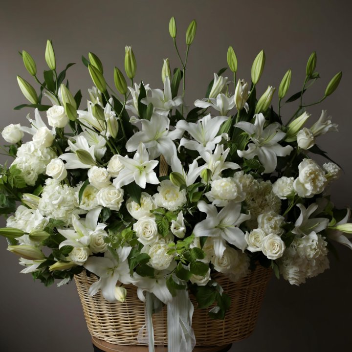 Цветочная корзина макси №3 в Комсомольске-на-Амуре