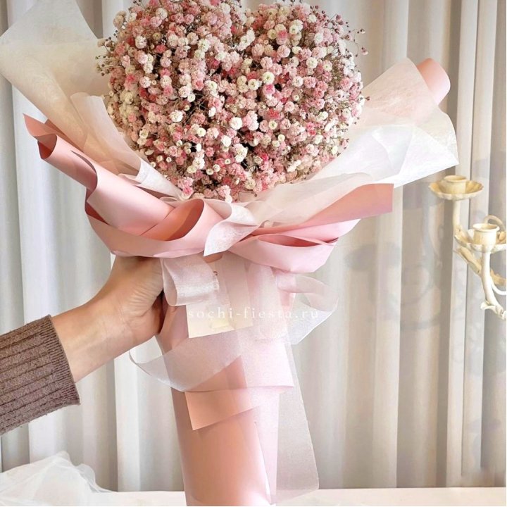 Сердце из гипсофилы  в Комсомольске-на-Амуре