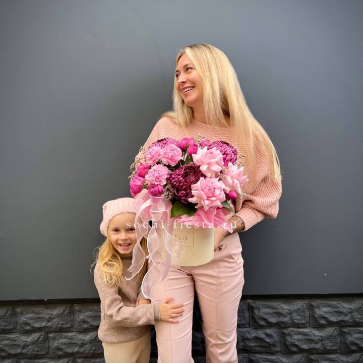 Цветочный бокс "Альба" в Комсомольске-на-Амуре