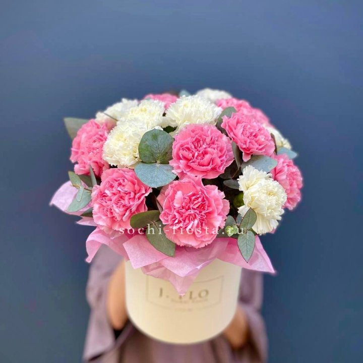 Диантусы в цилиндре в Комсомольске-на-Амуре