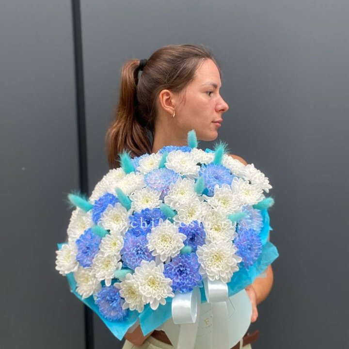  Коробочка  хризантем и лагуруса в Комсомольске-на-Амуре