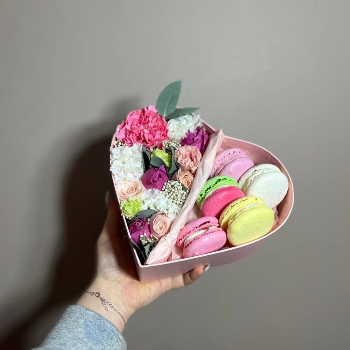 Дуо цветы и макаронсы в Комсомольске-на-Амуре