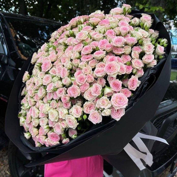 101 кустовая роза "Твистер" в Комсомольске-на-Амуре