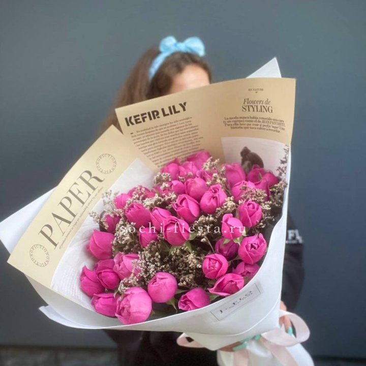 Пионовидные розы баблс №3 с доставкой в Комсомольске-на-Амуре