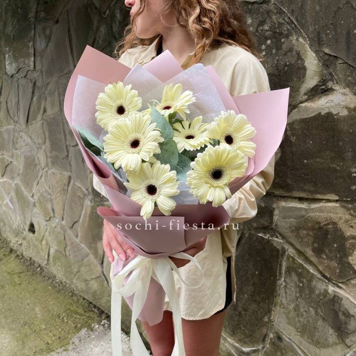 Букет голландских гербер  в Комсомольске-на-Амуре