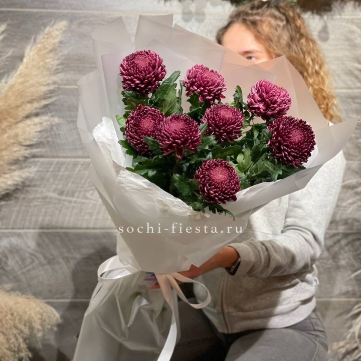 Хризантемы Бигуди в Комсомольске-на-Амуре