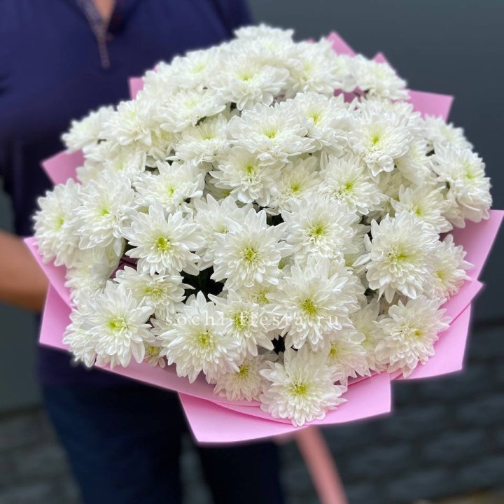  Букет 15 хризантем  в Комсомольске-на-Амуре