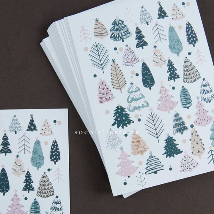 Открытка к букету "Елки" в Комсомольске-на-Амуре