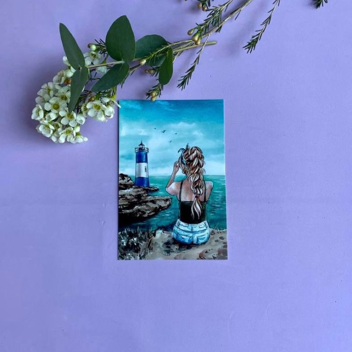 Открытка к букету "Океан" в Комсомольске-на-Амуре