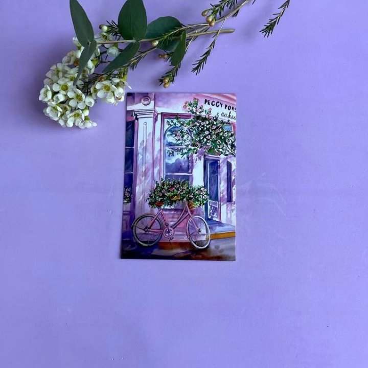 Открытка к букету "Розовый" в Комсомольске-на-Амуре