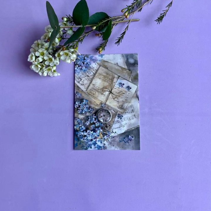 Открытка к букету "Время" в Комсомольске-на-Амуре