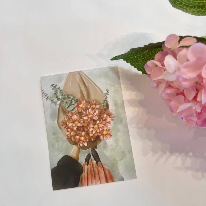 Открытка к букету "Букет" в Комсомольске-на-Амуре