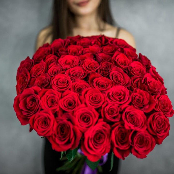51 красная роза в Комсомольске-на-Амуре