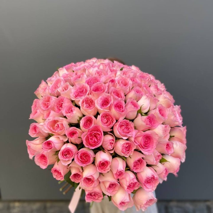 101 розовая роза в Комсомольске-на-Амуре