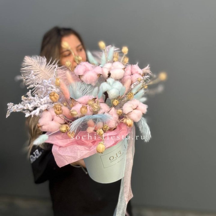 Авторский бокс с сухоцветами №2 в Комсомольске-на-Амуре