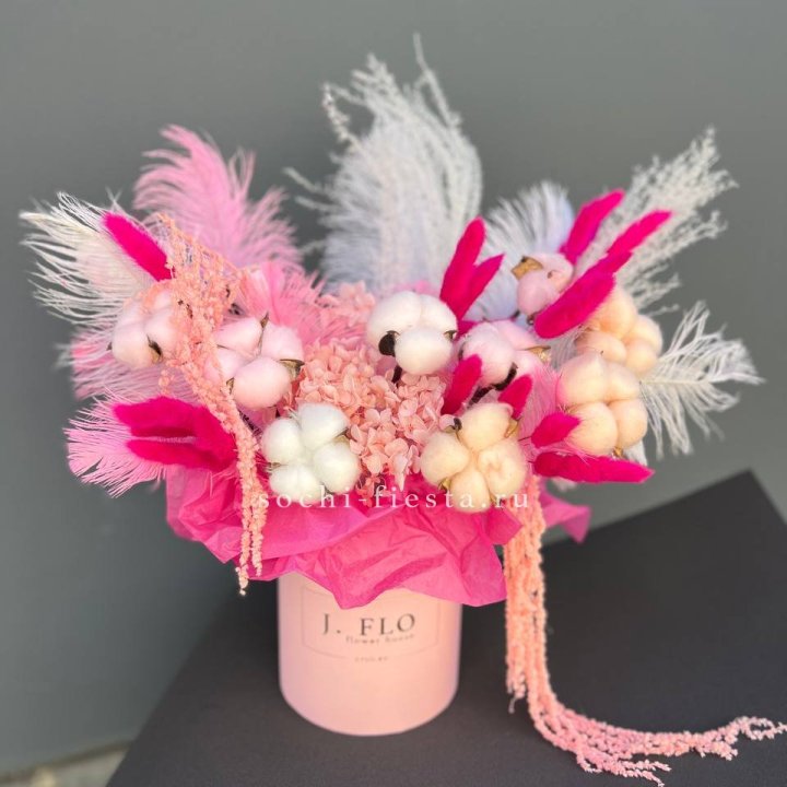 Авторский бокс с сухоцветами №1 в Комсомольске-на-Амуре