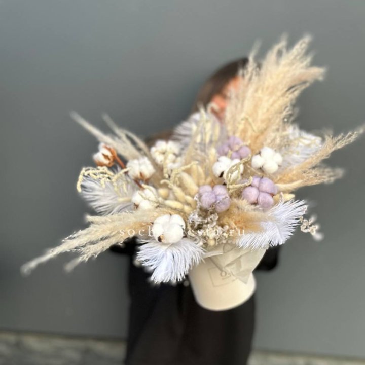 Авторский бокс с сухоцветами №3 в Комсомольске-на-Амуре