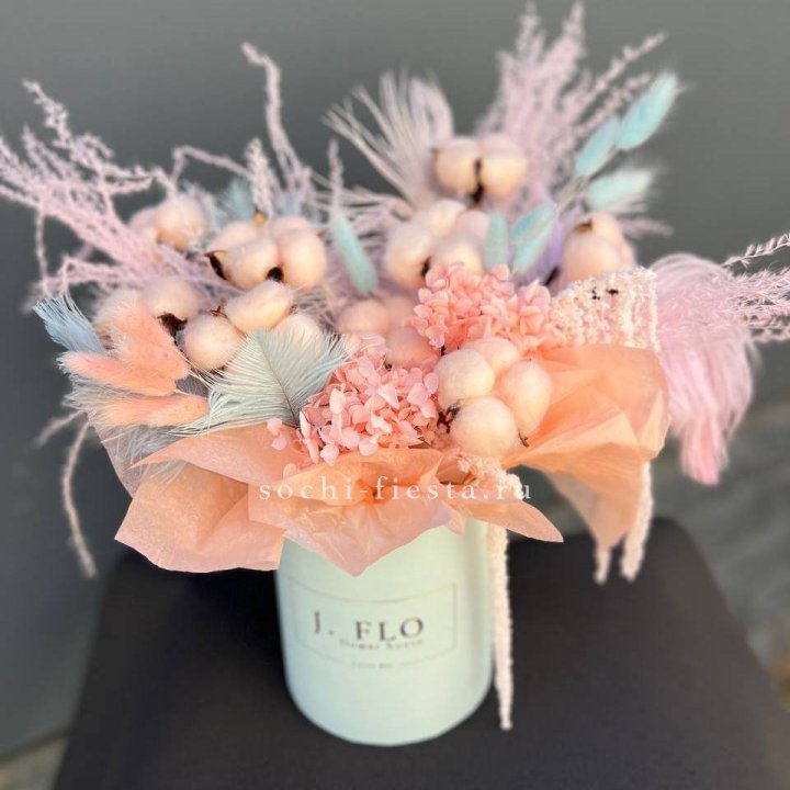 Авторский бокс с сухоцветами №3 в Комсомольске-на-Амуре