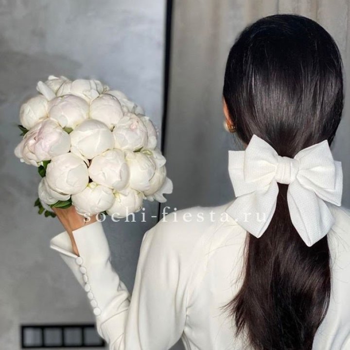 Свадебный букет пионов в Комсомольске-на-Амуре