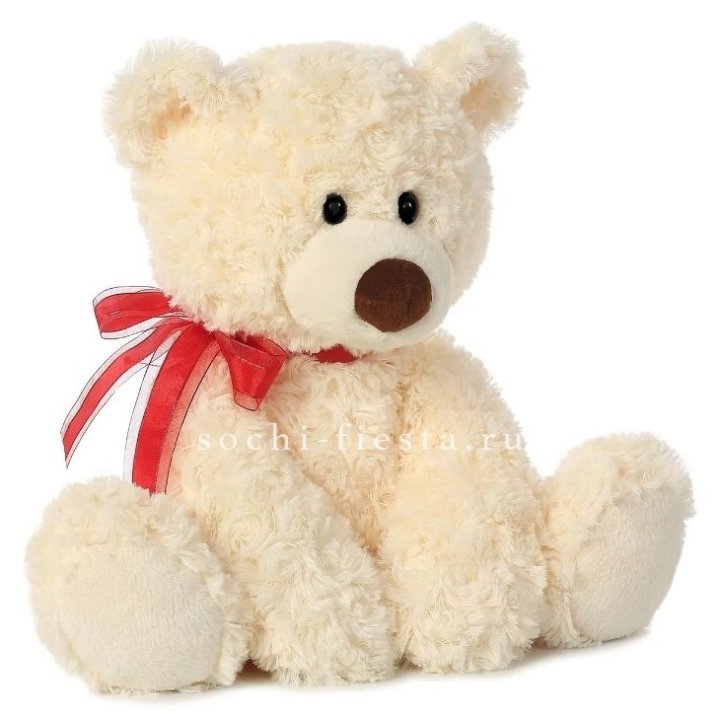 Белый плюшевый мишка  в Комсомольске-на-Амуре