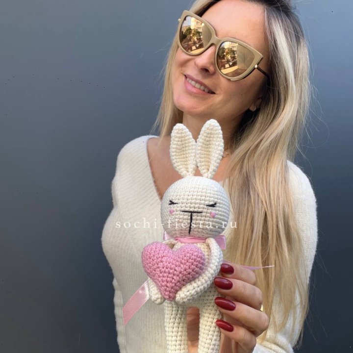 Зайка с сердцем ручной работы в Комсомольске-на-Амуре