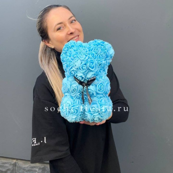 Игрушка медведь голубая в Комсомольске-на-Амуре