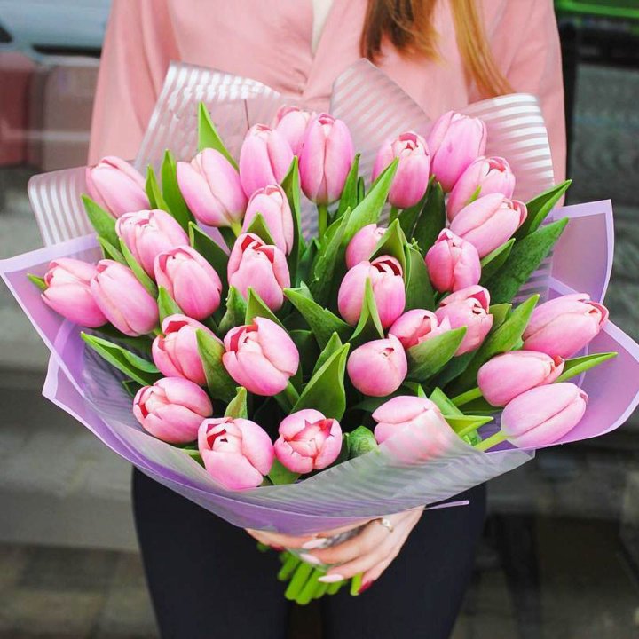 25 тюльпанов "Айс крем" в Комсомольске-на-Амуре