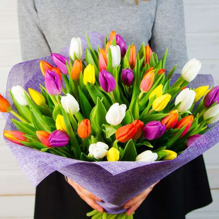 51 тюльпан "Рандом" №2 в Комсомольске-на-Амуре